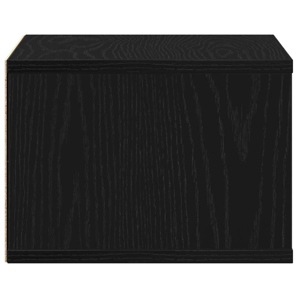 Printerstand Zwart Eiken 40 x 32 x 22,5 cm Bewerkt hout is nu te koop bij PeponiXL, paradijselijk wonen!