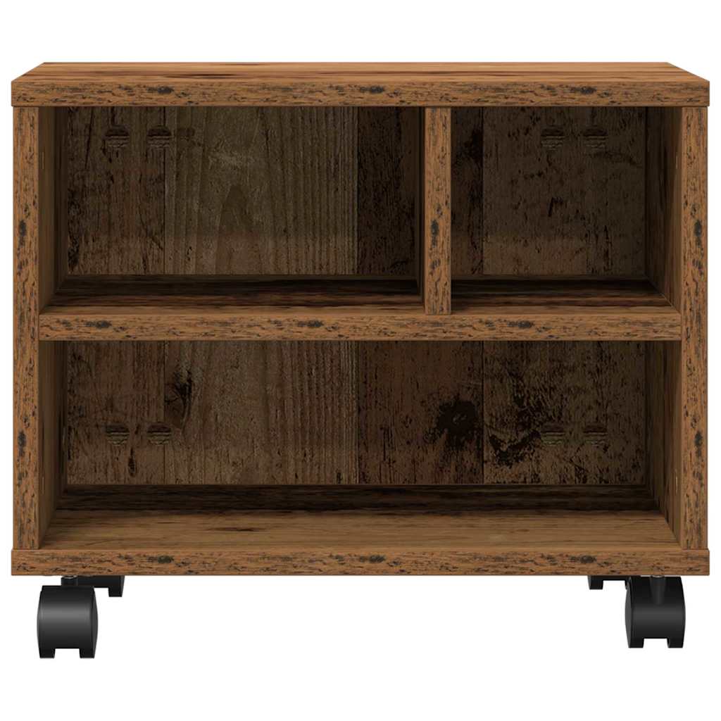 Printerstand met opslag Oudhout 41 x 32 x 33.5 cm Bewerkt hout is nu te koop bij PeponiXL, paradijselijk wonen!