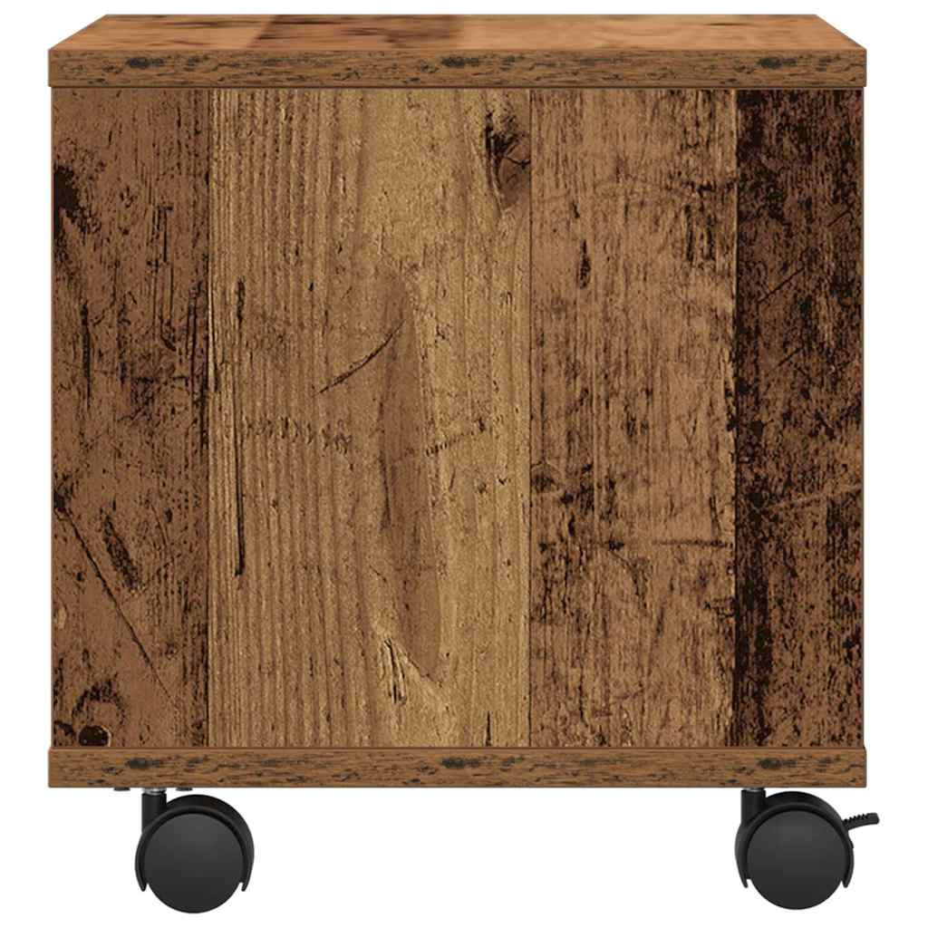 Printerstand met opslag Oudhout 41 x 32 x 33.5 cm Bewerkt hout is nu te koop bij PeponiXL, paradijselijk wonen!