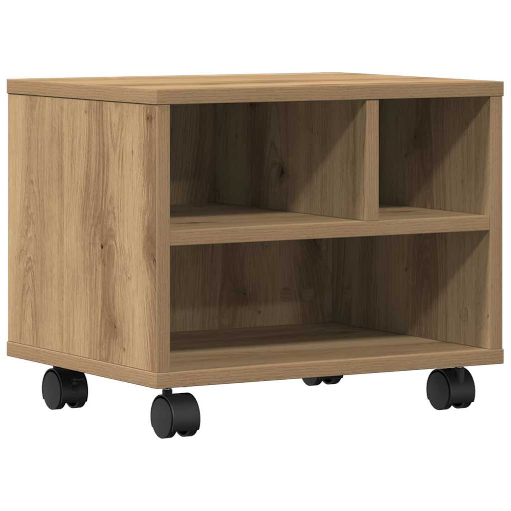 Printerstand Artisan Eiken 41 x 32 x 34,5 cm Bewerkt hout is nu te koop bij PeponiXL, paradijselijk wonen!