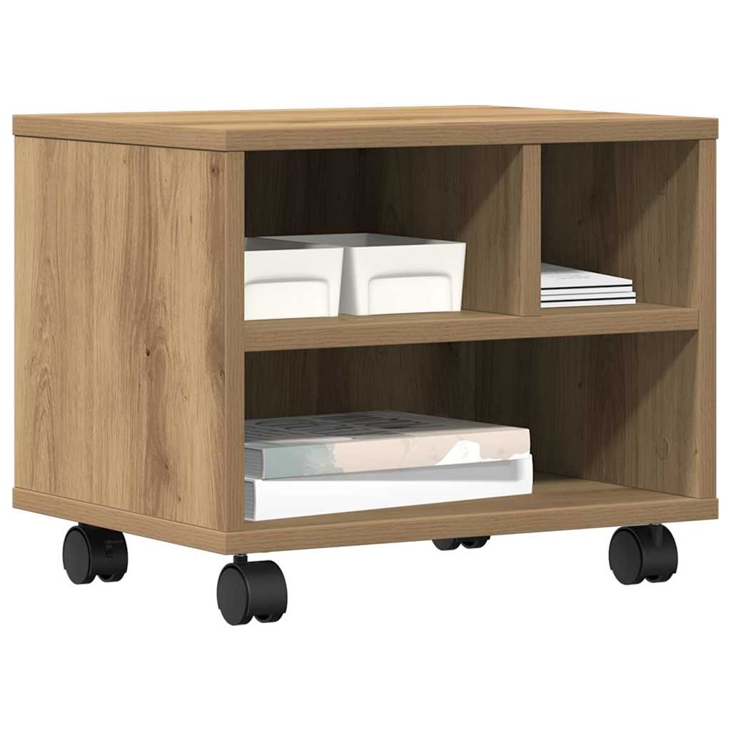 Printerstand Artisan Eiken 41 x 32 x 34,5 cm Bewerkt hout is nu te koop bij PeponiXL, paradijselijk wonen!