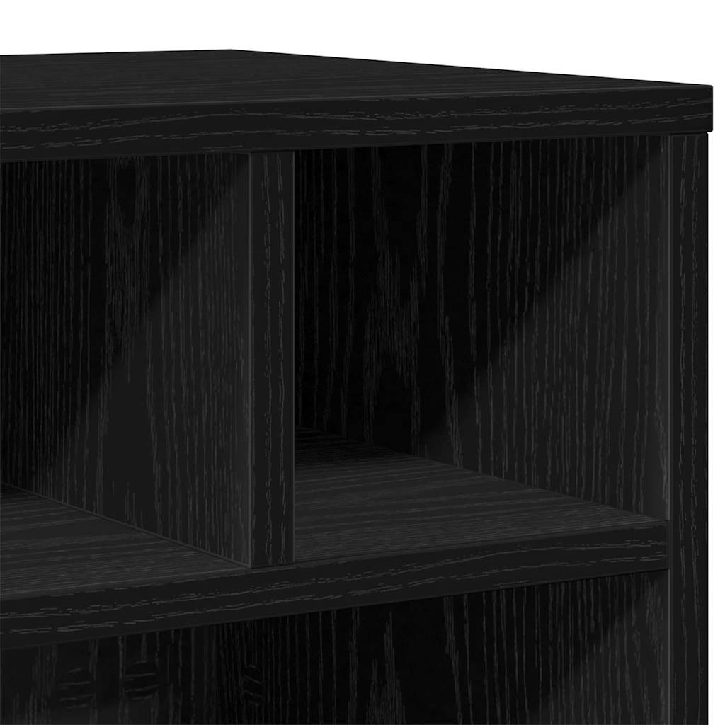 Printerstand Zwart Eiken 41 x 32 x 34,5 cm Bewerkt hout is nu te koop bij PeponiXL, paradijselijk wonen!