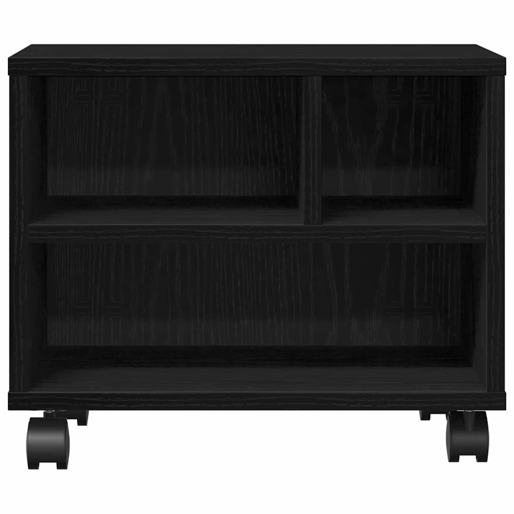 Printerstand Zwart Eiken 41 x 32 x 34,5 cm Bewerkt hout is nu te koop bij PeponiXL, paradijselijk wonen!