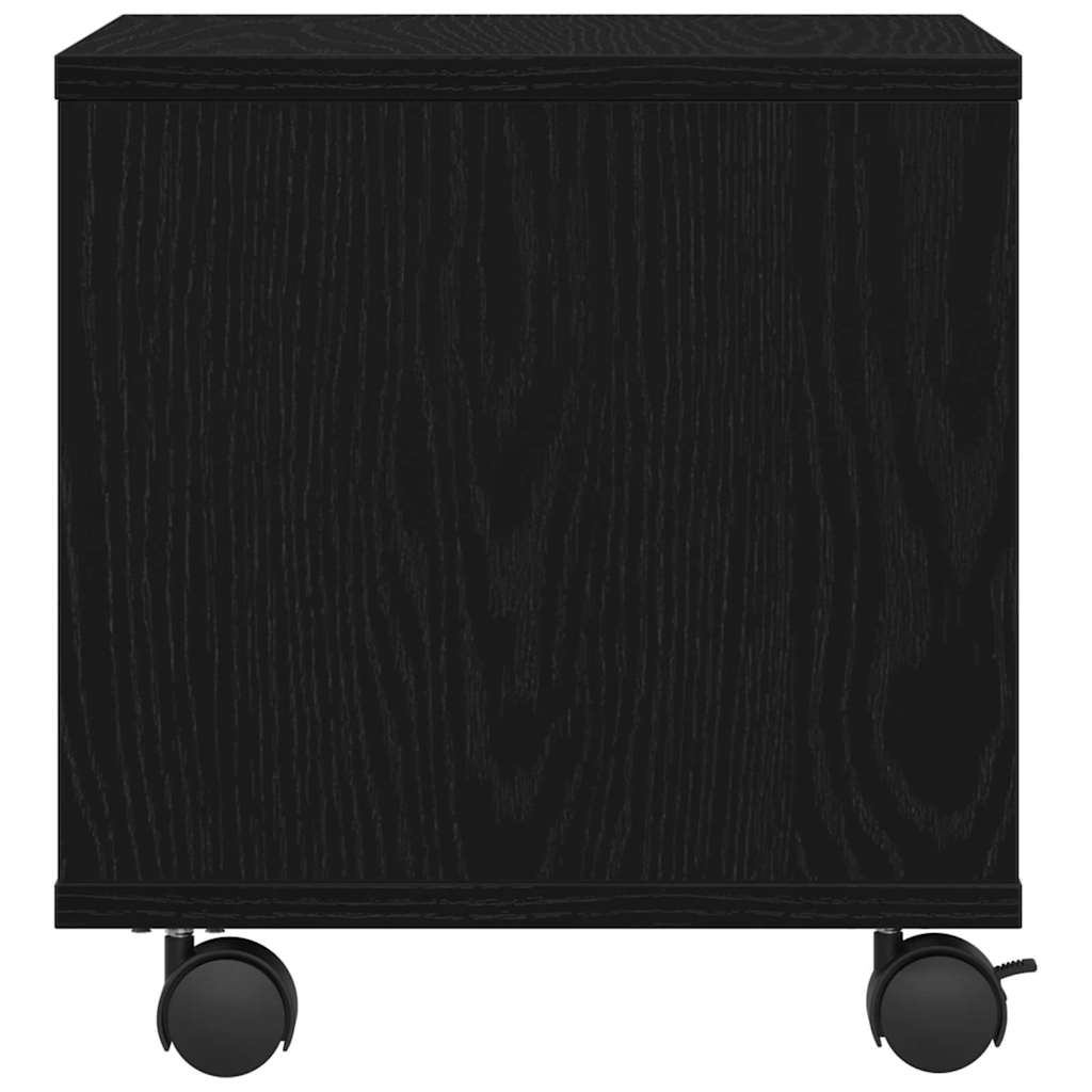 Printerstand Zwart Eiken 41 x 32 x 34,5 cm Bewerkt hout is nu te koop bij PeponiXL, paradijselijk wonen!