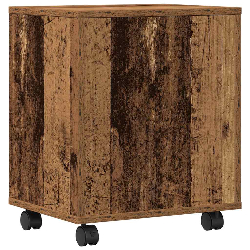 Printerstand met opslag Oud hout 41 x 32 x 48 cm Bewerkt hout is nu te koop bij PeponiXL, paradijselijk wonen!