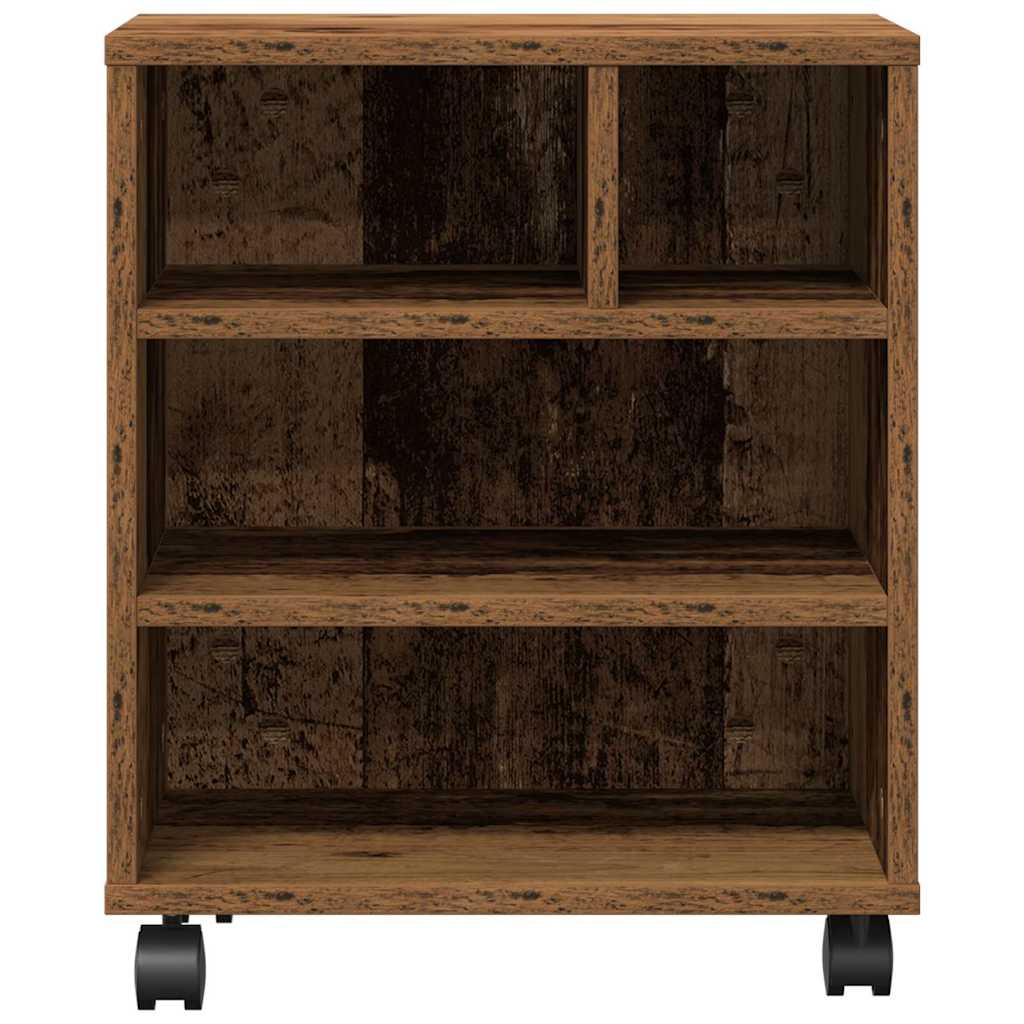 Printerstand met opslag Oud hout 41 x 32 x 48 cm Bewerkt hout is nu te koop bij PeponiXL, paradijselijk wonen!