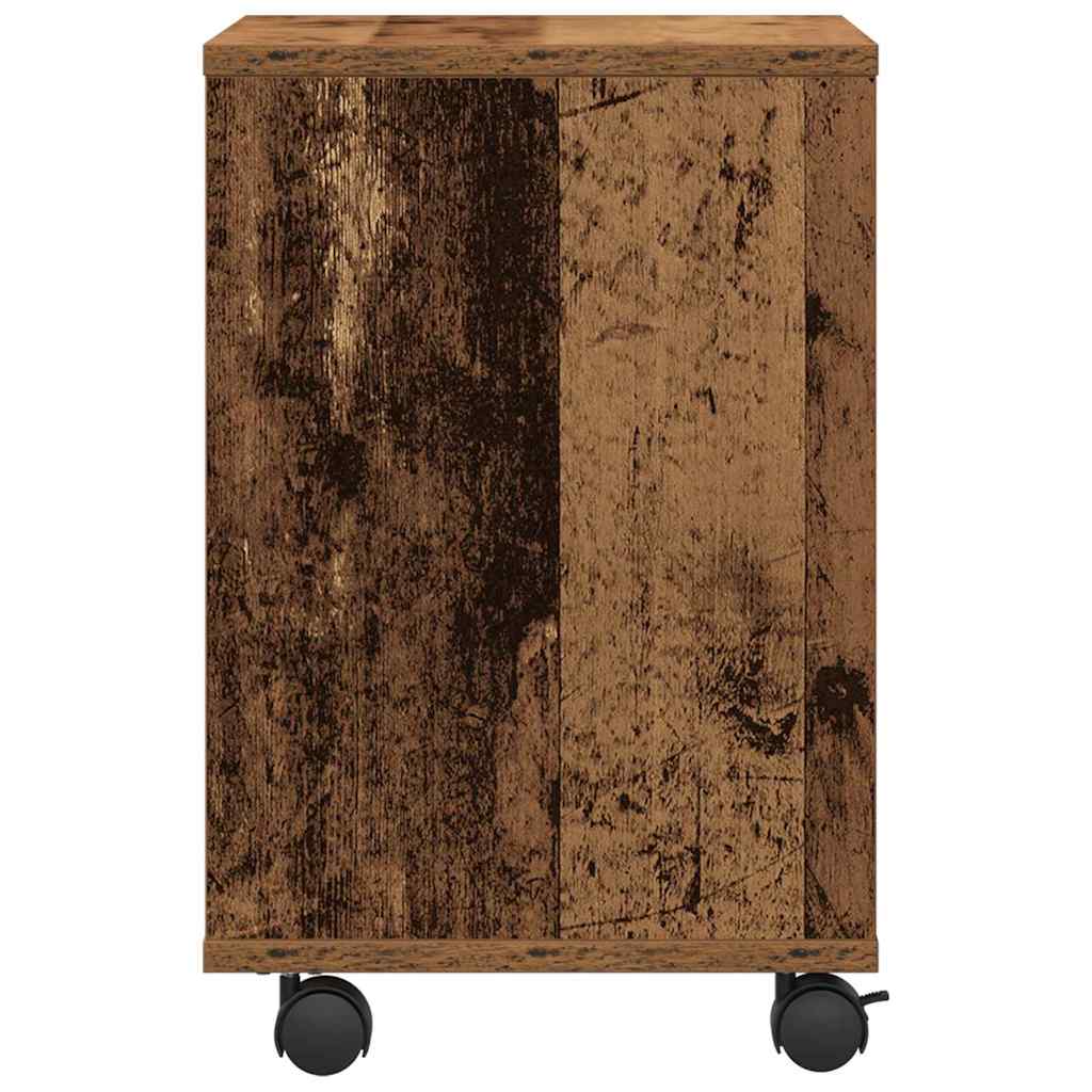 Printerstand met opslag Oud hout 41 x 32 x 48 cm Bewerkt hout is nu te koop bij PeponiXL, paradijselijk wonen!