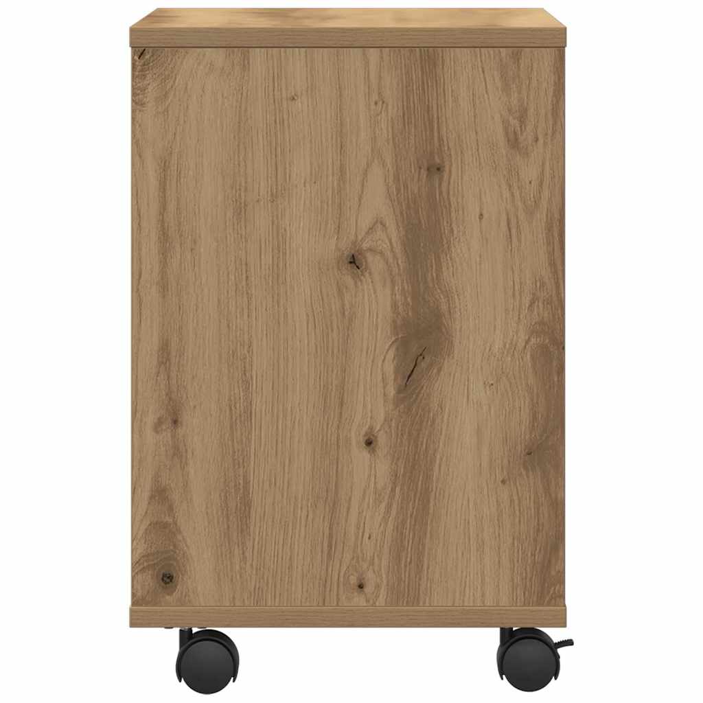 Printerstand met opslag artisanaal eikenkleurig 41 x 32 x 48 cm is nu te koop bij PeponiXL, paradijselijk wonen!