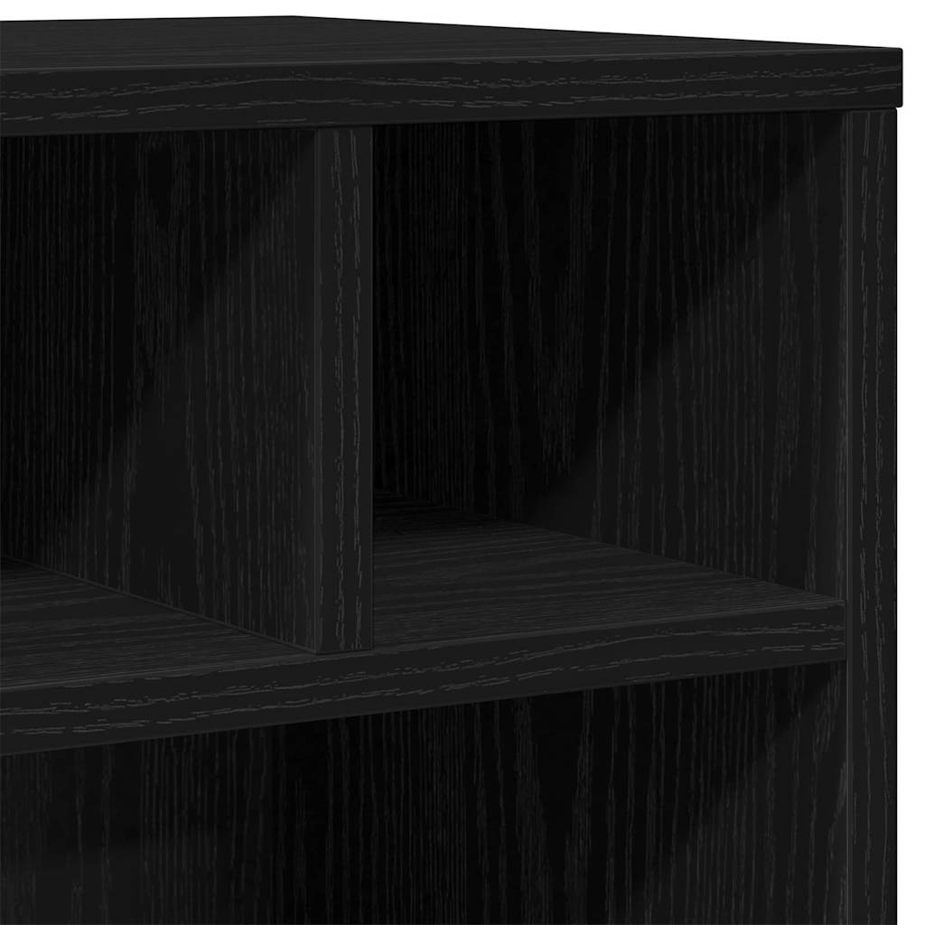 Printerstand Zwart Eiken 41 x 32 x 48 cm Bewerkt hout is nu te koop bij PeponiXL, paradijselijk wonen!
