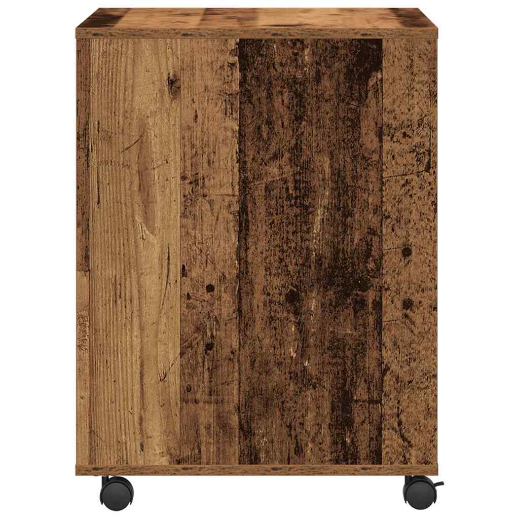 Printerstand met opslag Oud hout 60 x 50 x 67 cm Bewerkt hout is nu te koop bij PeponiXL, paradijselijk wonen!