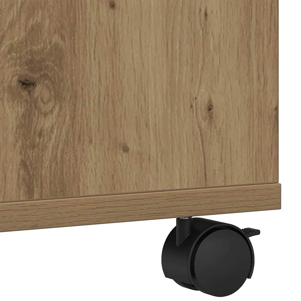 Printerstand Artisan Eiken 60 x 48 x 74 cm Bewerkt hout is nu te koop bij PeponiXL, paradijselijk wonen!