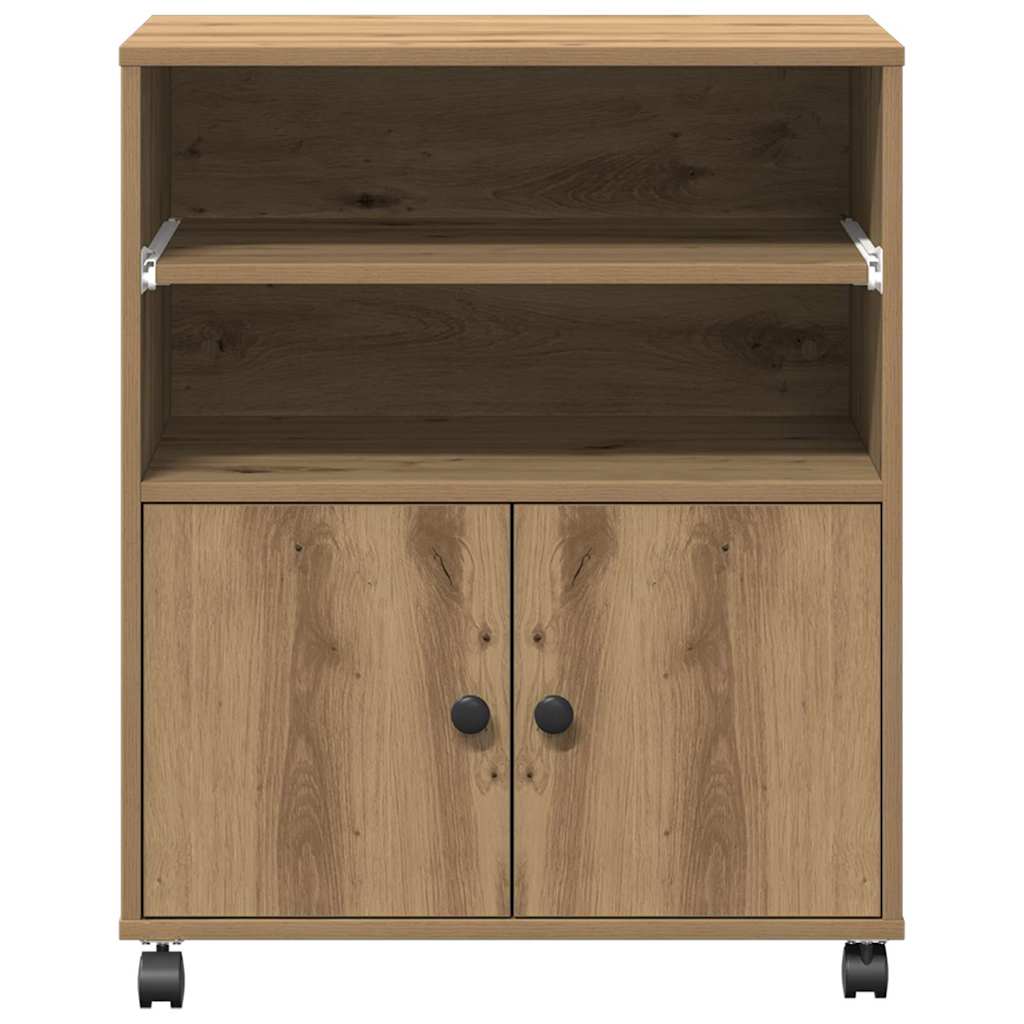 Printerstand Artisan Eiken 60 x 48 x 74 cm Bewerkt hout is nu te koop bij PeponiXL, paradijselijk wonen!