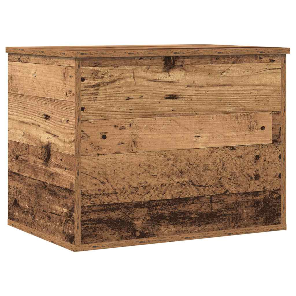 Opslagdoos met opslag Oud hout 60 x 42 x 46 cm Bewerkt hout is nu te koop bij PeponiXL, paradijselijk wonen!