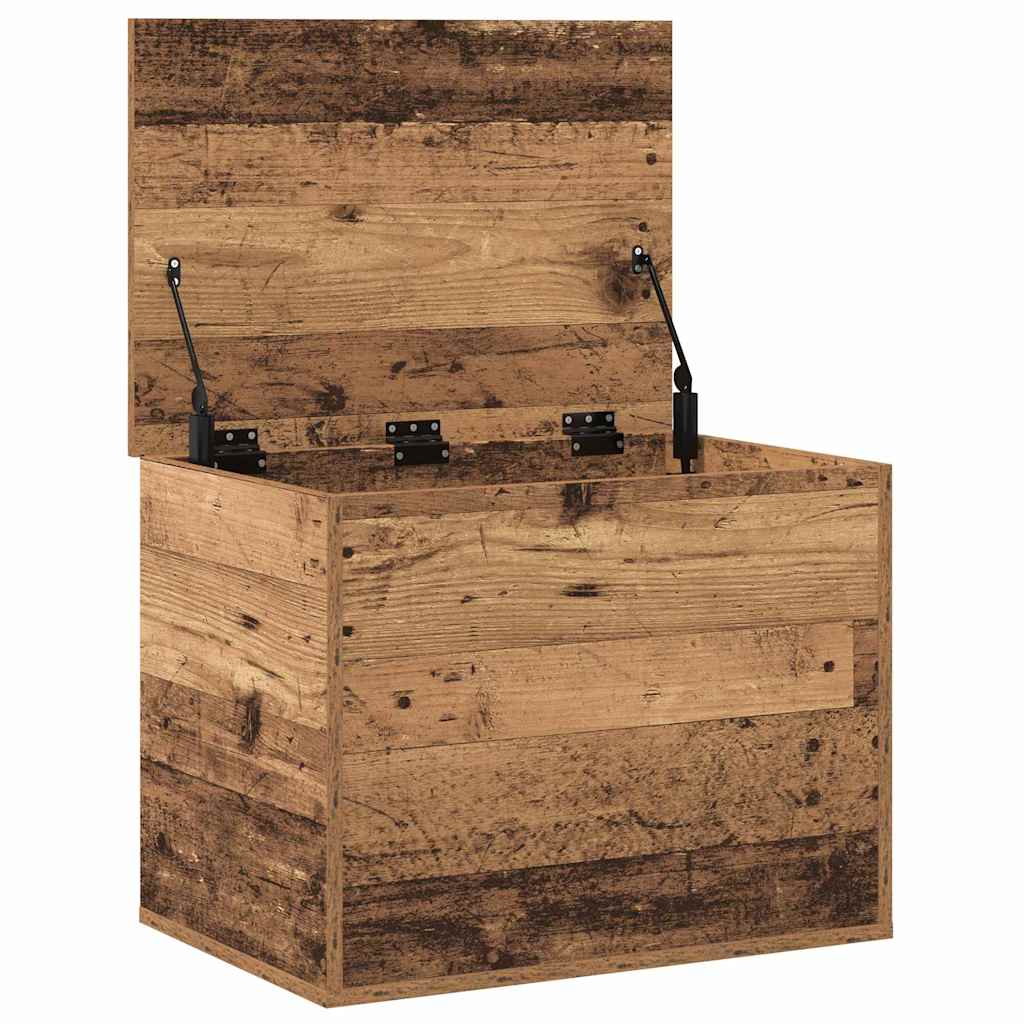 Opslagdoos met opslag Oud hout 60 x 42 x 46 cm Bewerkt hout is nu te koop bij PeponiXL, paradijselijk wonen!