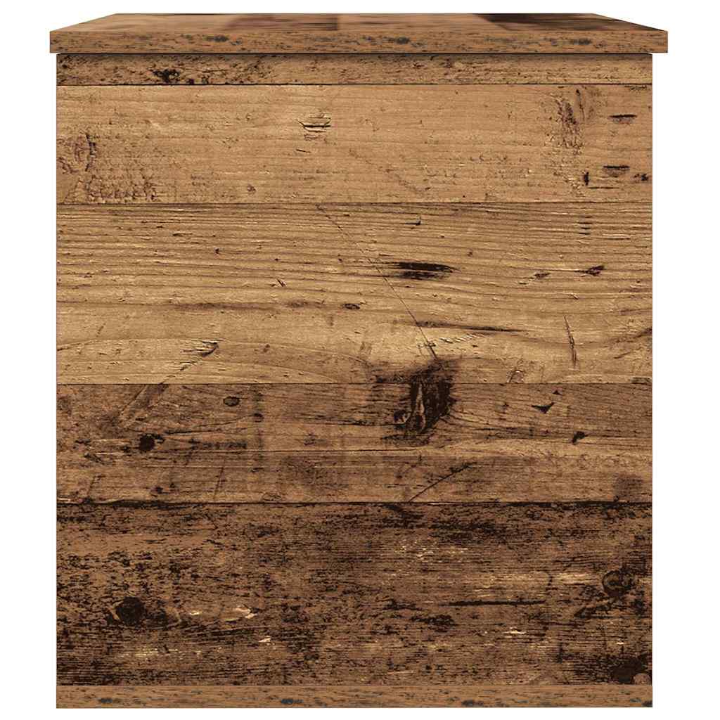 Opslagdoos met opslag Oud hout 60 x 42 x 46 cm Bewerkt hout is nu te koop bij PeponiXL, paradijselijk wonen!