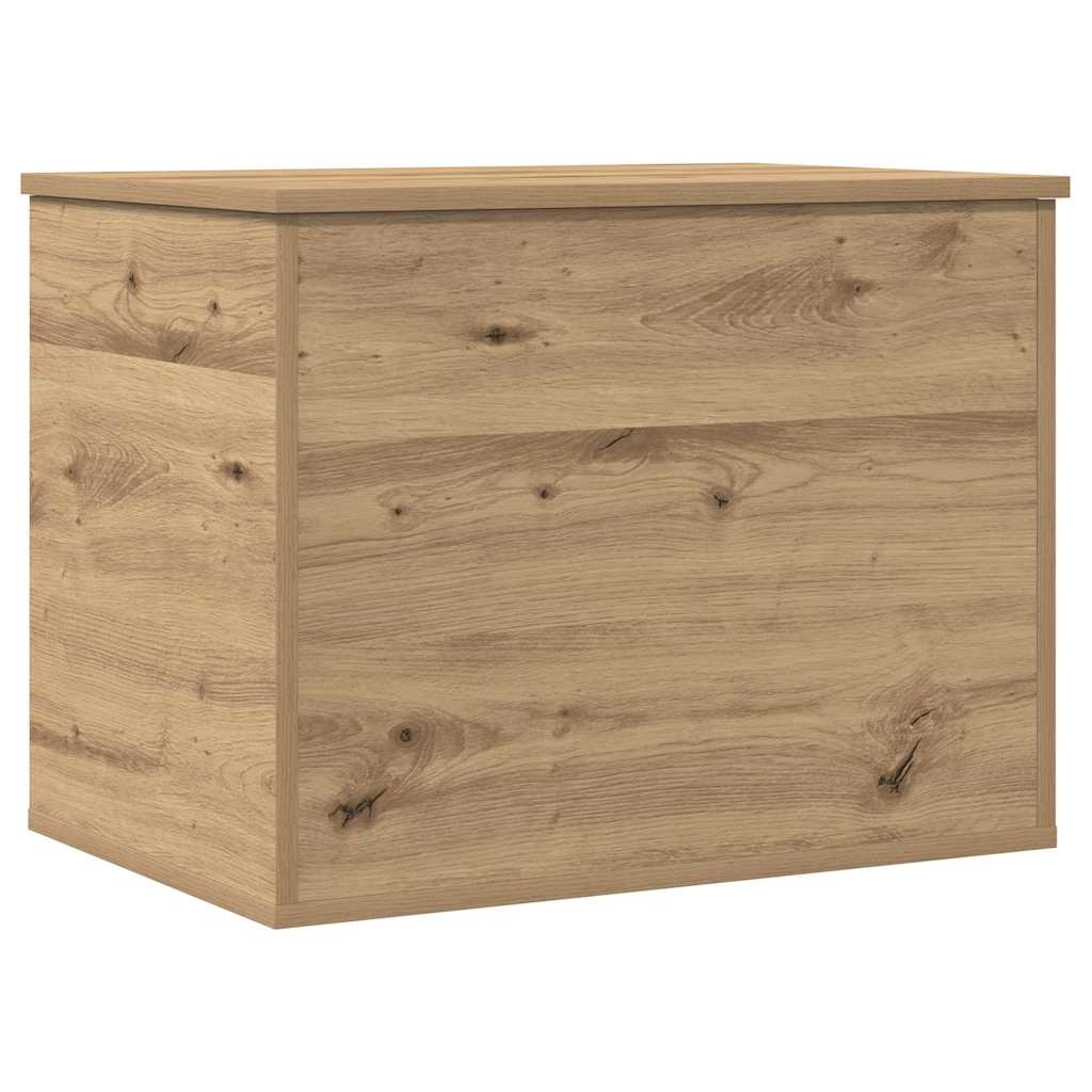 Opslagdoos artisanaal eikenkleurig 60 x 42 x 46 cm Bewerkt hout is nu te koop bij PeponiXL, paradijselijk wonen!