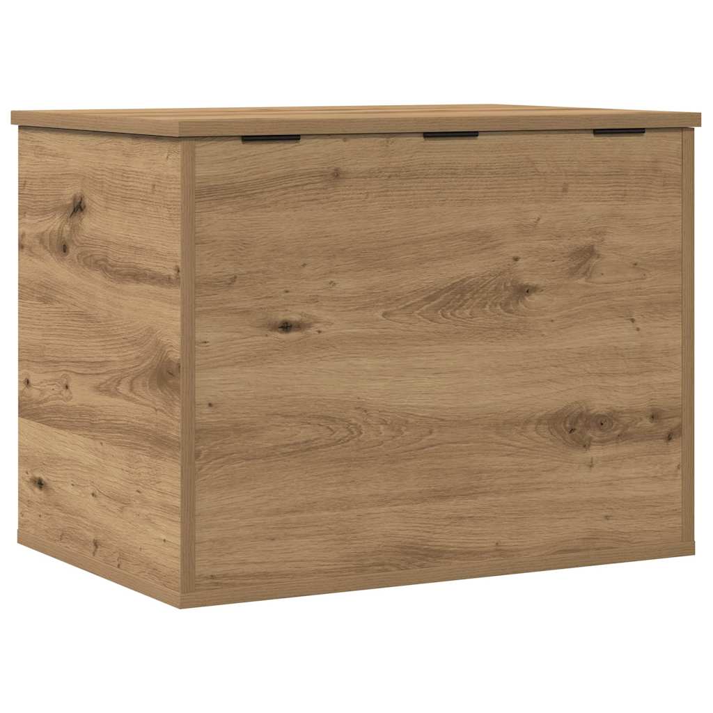Opslagdoos artisanaal eikenkleurig 60 x 42 x 46 cm Bewerkt hout is nu te koop bij PeponiXL, paradijselijk wonen!