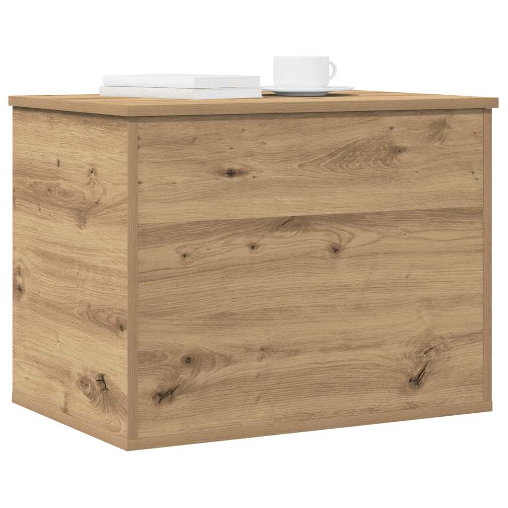 Opslagdoos artisanaal eikenkleurig 60 x 42 x 46 cm Bewerkt hout is nu te koop bij PeponiXL, paradijselijk wonen!