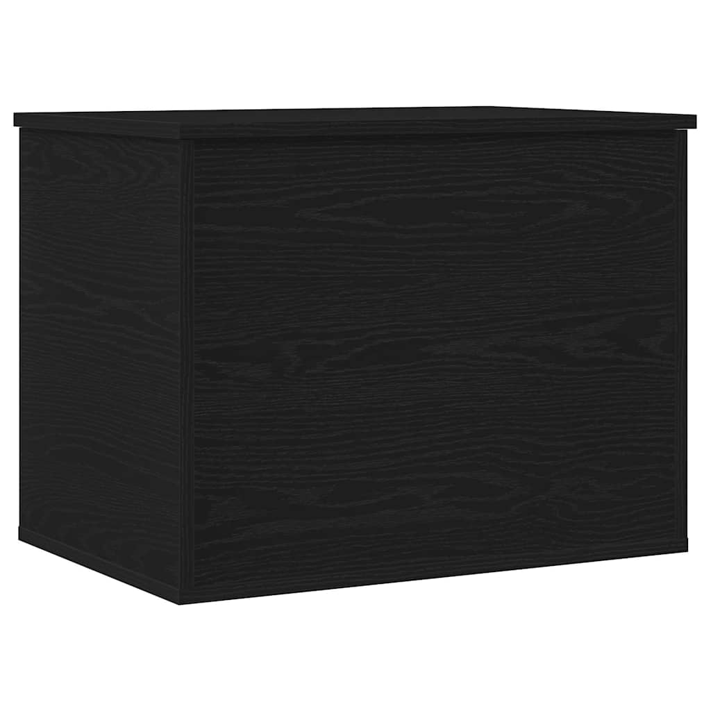 Opslagdoos met opslag Zwart eiken 60 x 42 x 46 cm Bewerkt hout is nu te koop bij PeponiXL, paradijselijk wonen!