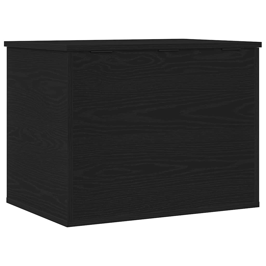 Opslagdoos met opslag Zwart eiken 60 x 42 x 46 cm Bewerkt hout is nu te koop bij PeponiXL, paradijselijk wonen!