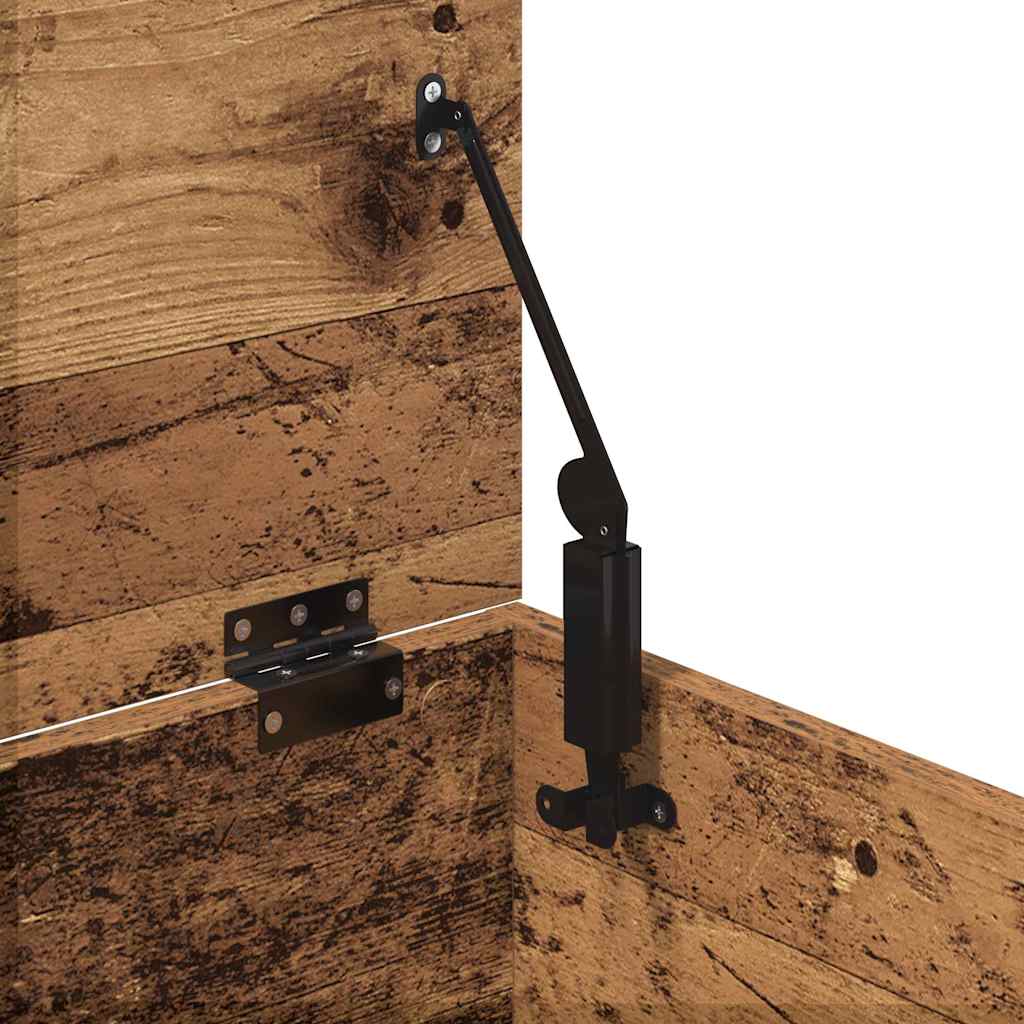 Opslagdoos met opslag Oud hout 100 x 42 x 46 cm Bewerkt hout is nu te koop bij PeponiXL, paradijselijk wonen!