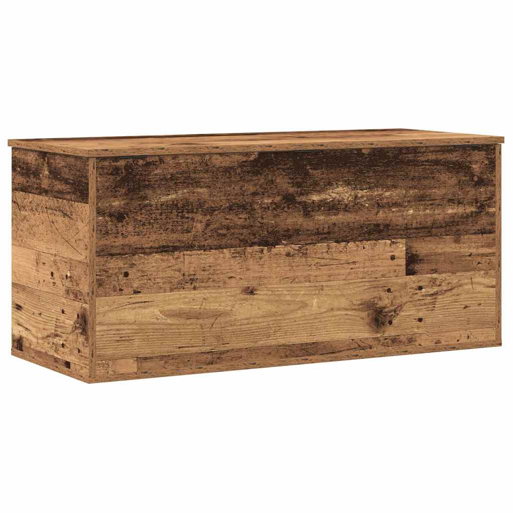 Opslagdoos met opslag Oud hout 100 x 42 x 46 cm Bewerkt hout is nu te koop bij PeponiXL, paradijselijk wonen!