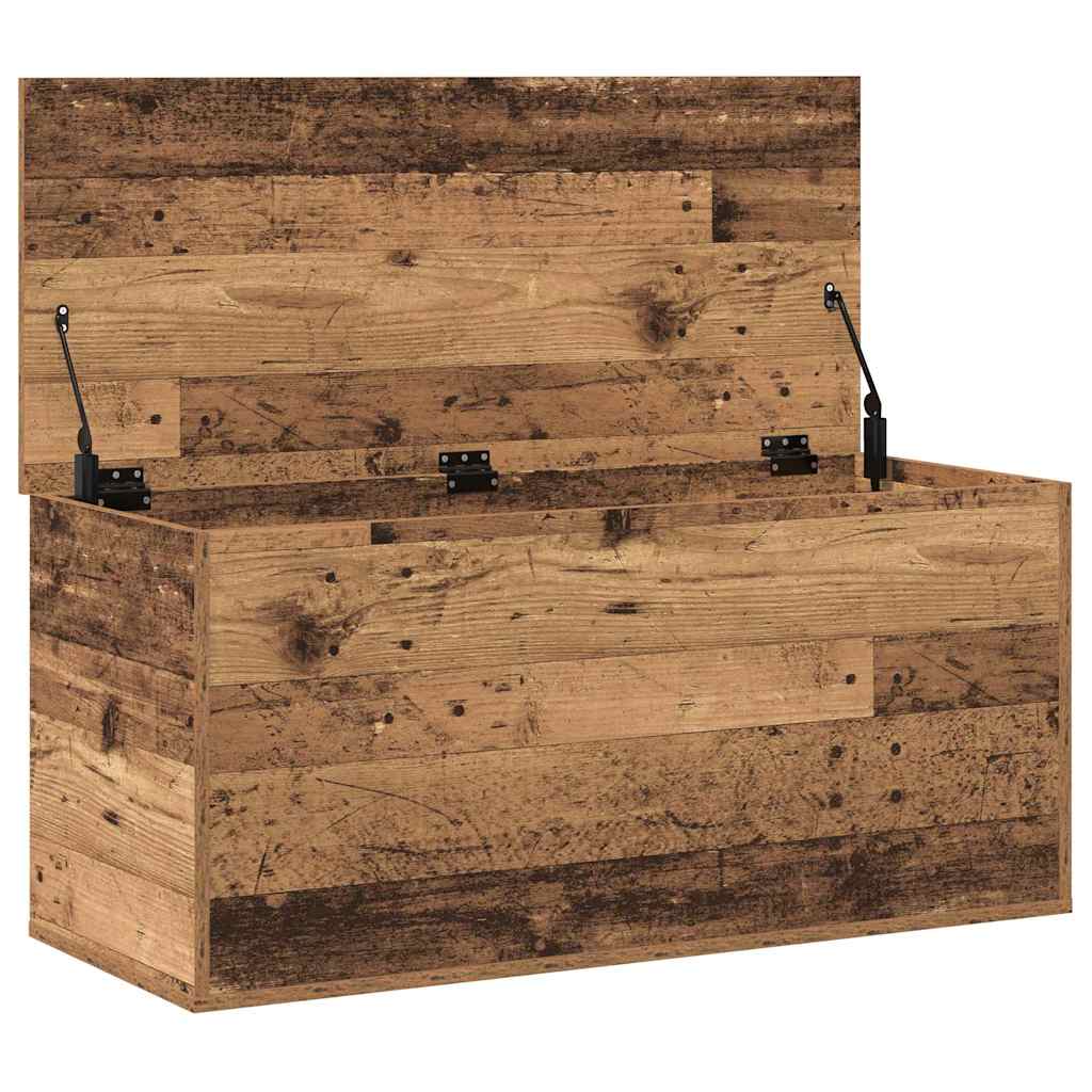 Opslagdoos met opslag Oud hout 100 x 42 x 46 cm Bewerkt hout is nu te koop bij PeponiXL, paradijselijk wonen!