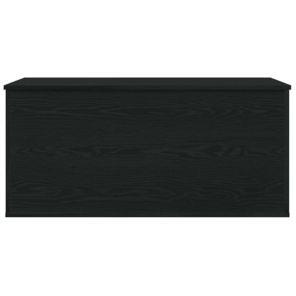 Opslagdoos met opslag Zwart eiken 100 x 42 x 46 cm Bewerkt hout is nu te koop bij PeponiXL, paradijselijk wonen!