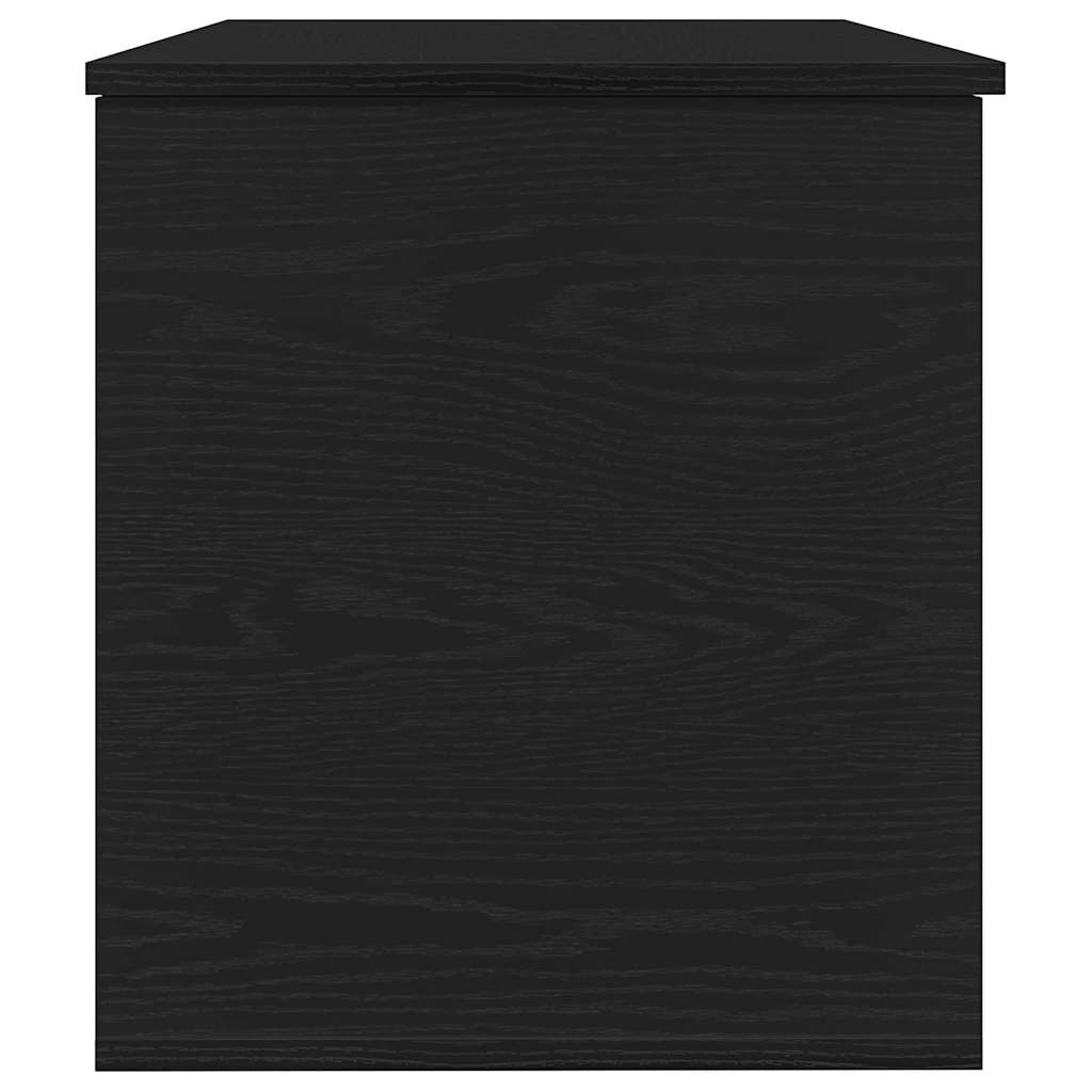 Opslagdoos met opslag Zwart eiken 100 x 42 x 46 cm Bewerkt hout is nu te koop bij PeponiXL, paradijselijk wonen!