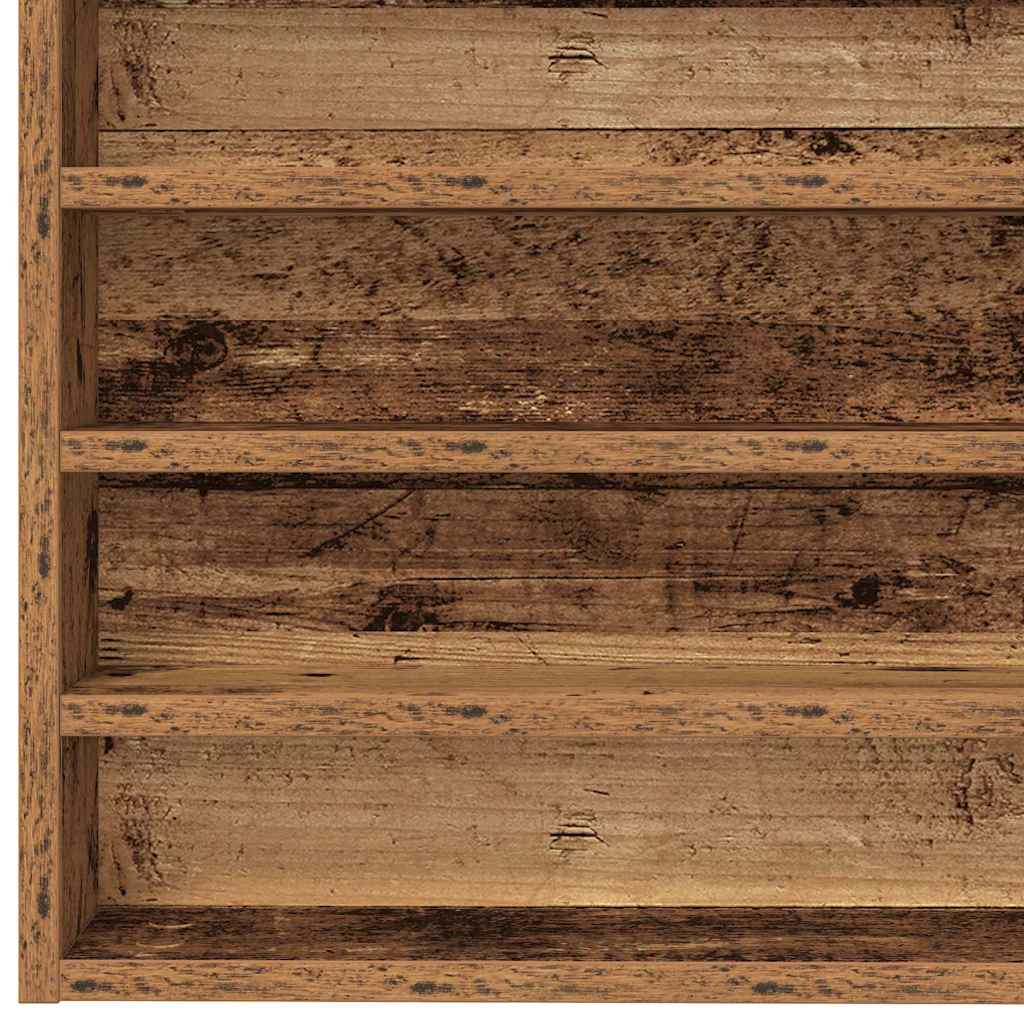 Vitrinekast met plank Oud Hout 100 x 8,5 x 50 cm Bewerkt hout is nu te koop bij PeponiXL, paradijselijk wonen!
