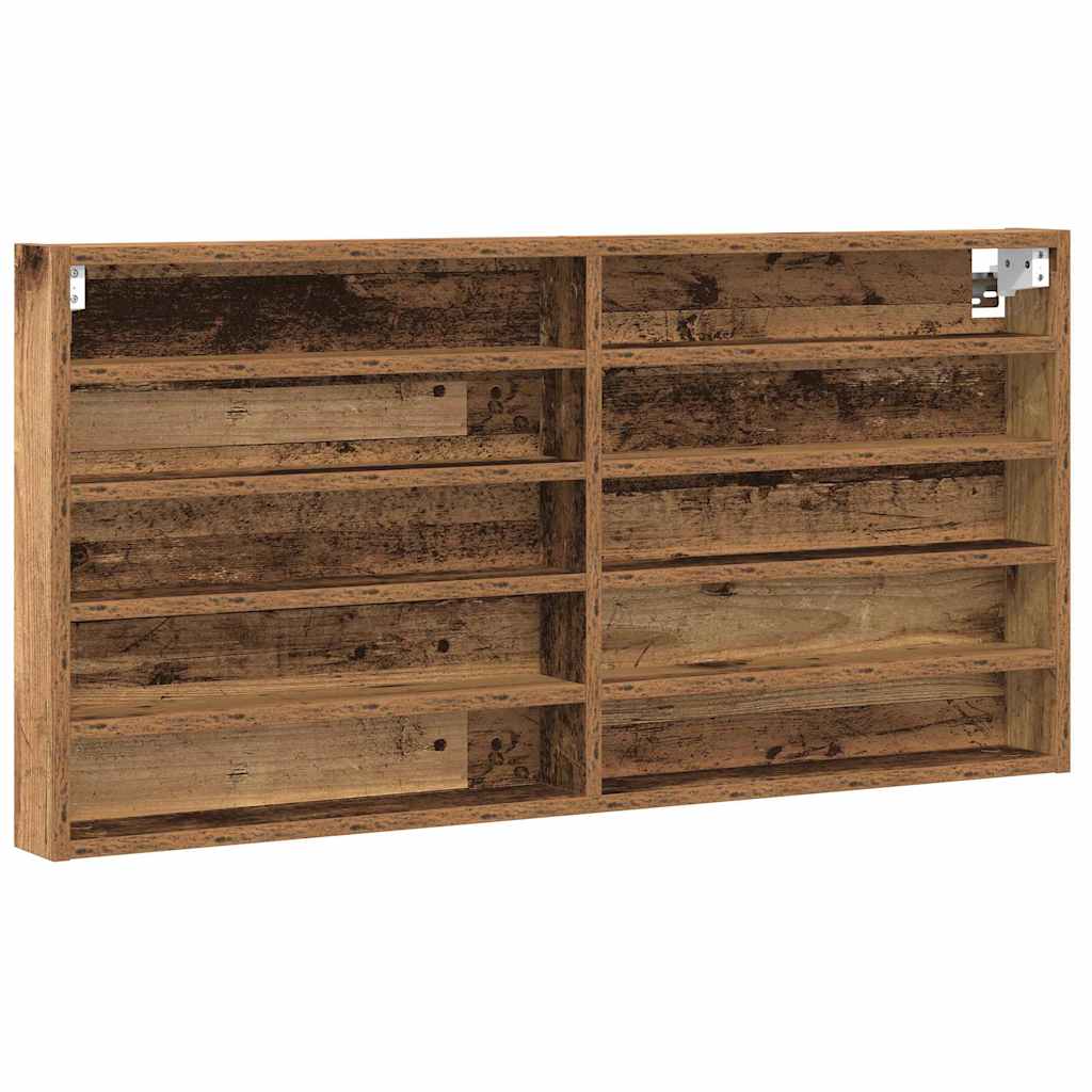 Vitrinekast met plank Oud Hout 100 x 8,5 x 50 cm Bewerkt hout is nu te koop bij PeponiXL, paradijselijk wonen!