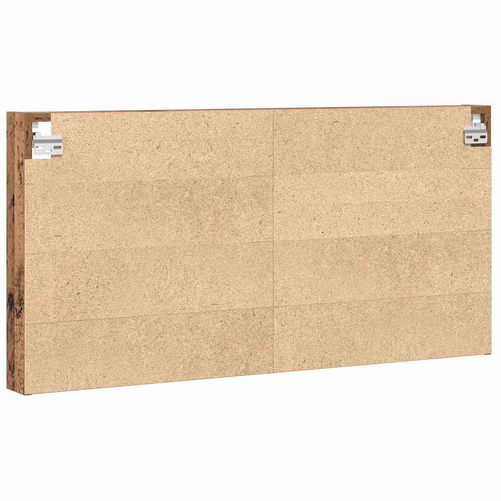 Vitrinekast met plank Oud Hout 100 x 8,5 x 50 cm Bewerkt hout is nu te koop bij PeponiXL, paradijselijk wonen!