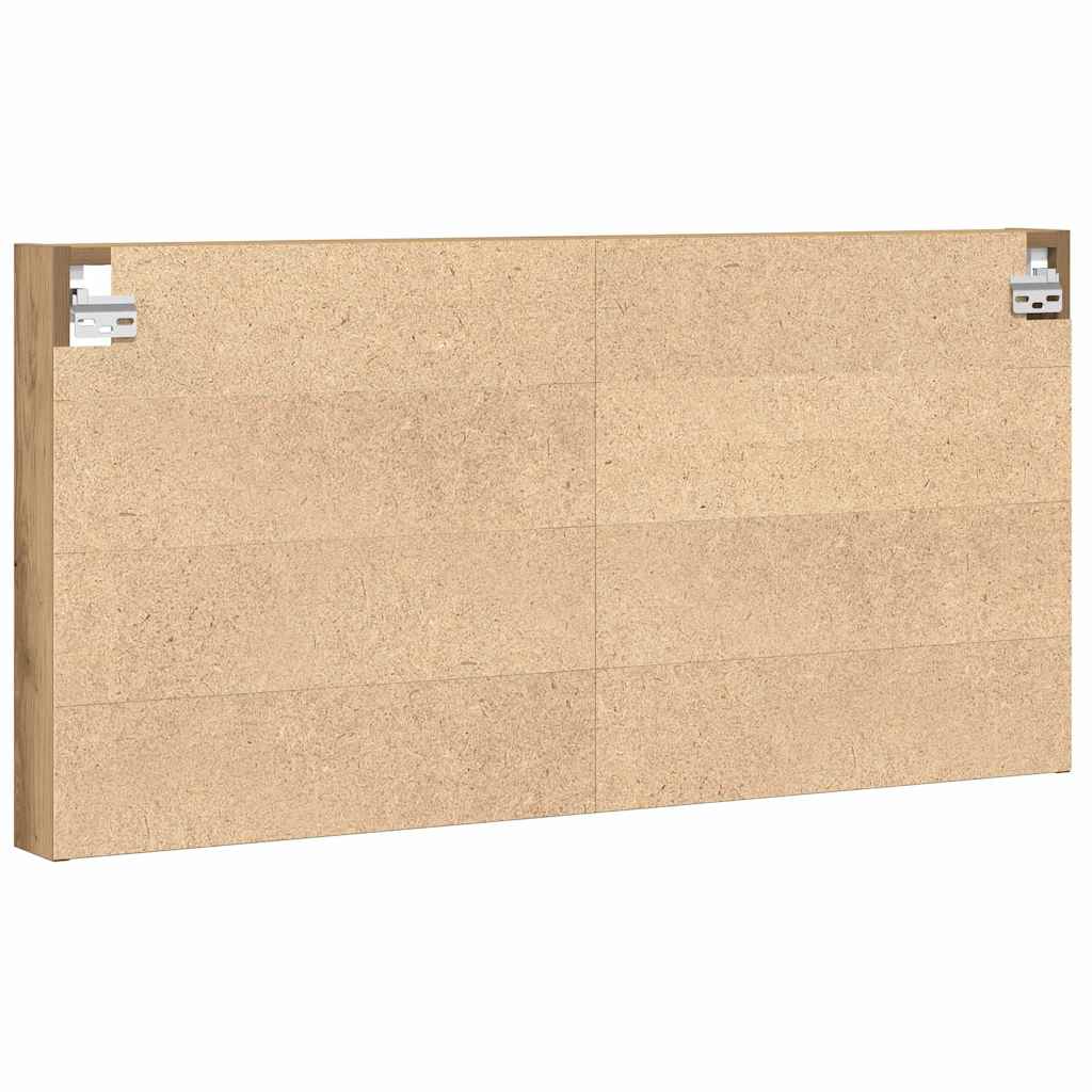 Vitrinekast Artisan Eiken 100 x 8,5 x 50 cm Bewerkt hout is nu te koop bij PeponiXL, paradijselijk wonen!