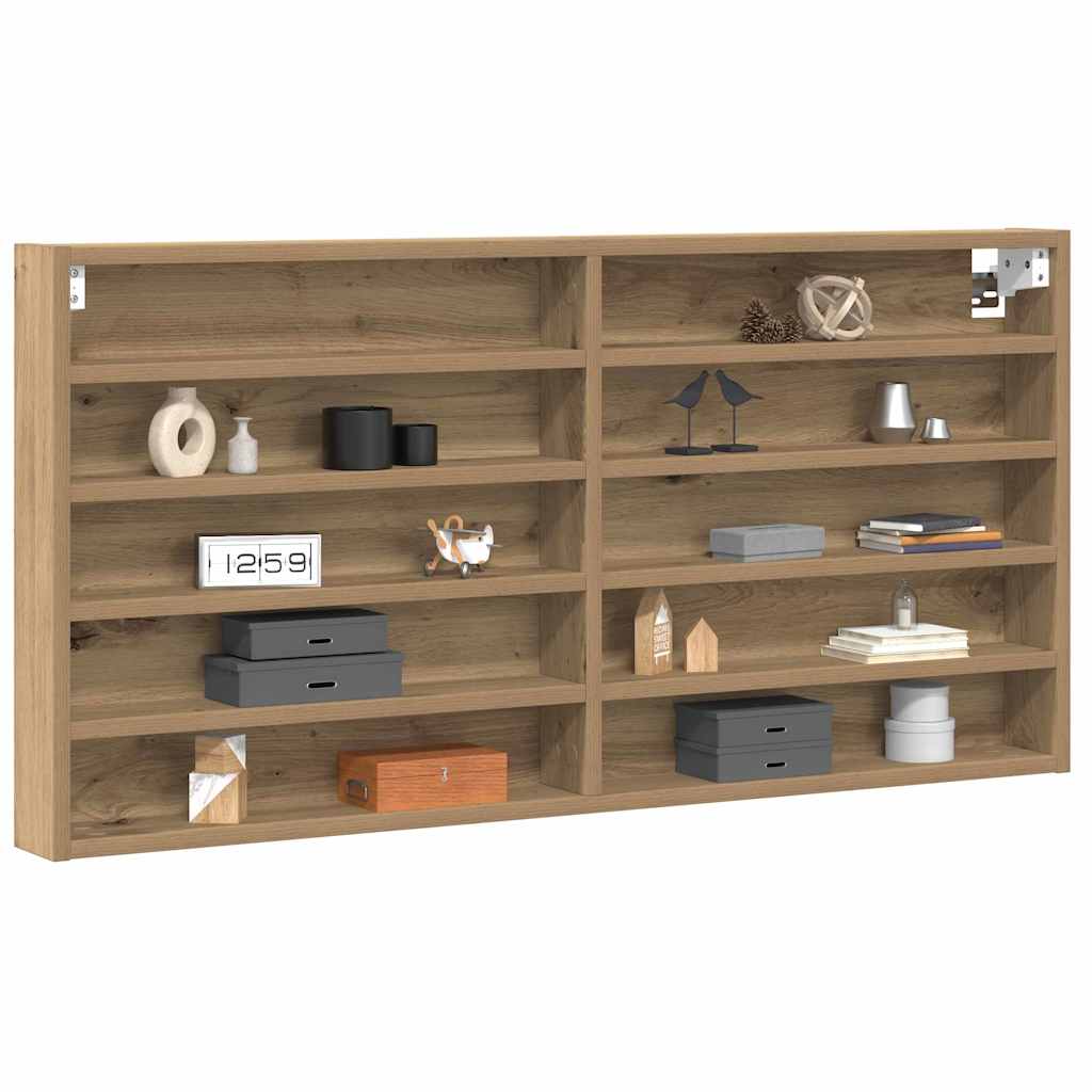 Vitrinekast Artisan Eiken 100 x 8,5 x 50 cm Bewerkt hout is nu te koop bij PeponiXL, paradijselijk wonen!