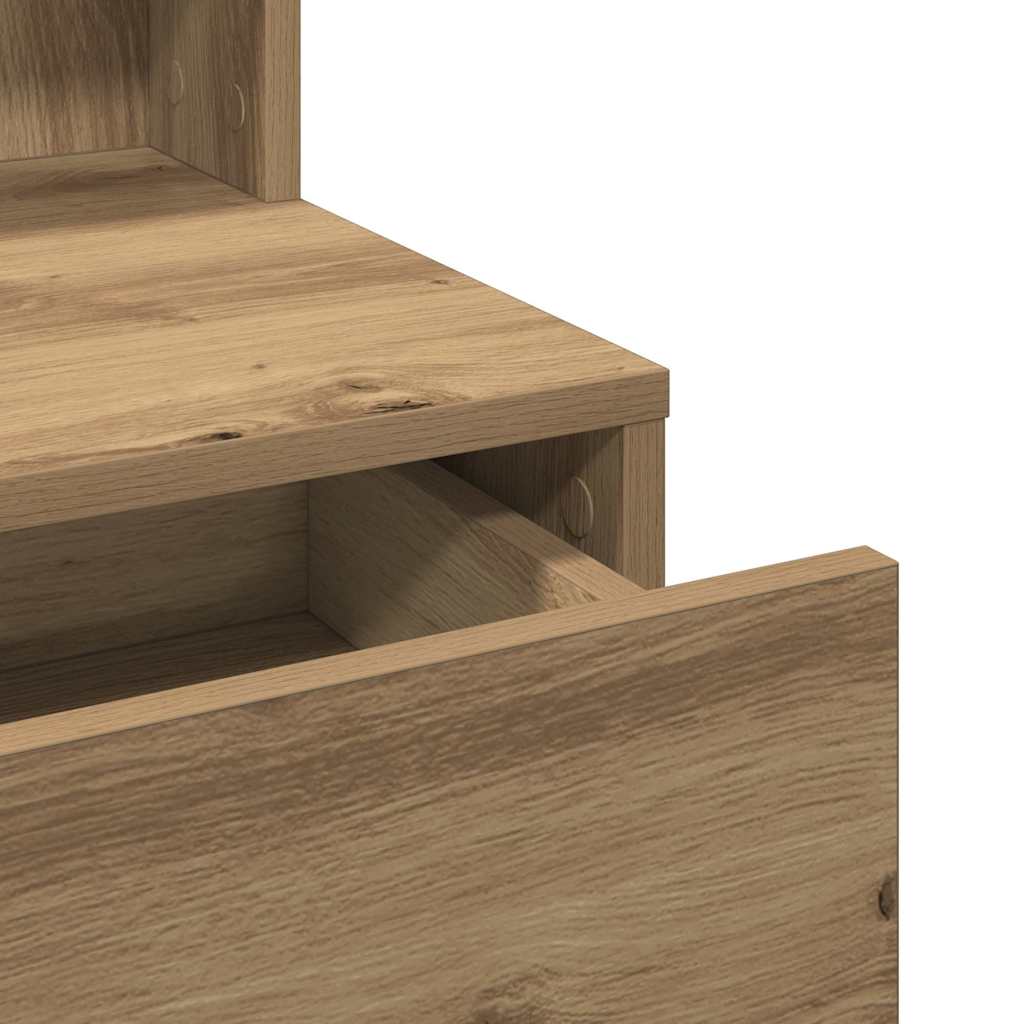 Kaptafel met lade artisanaal eikenkleurig 80 x 41 x 144,5 cm is nu te koop bij PeponiXL, paradijselijk wonen!