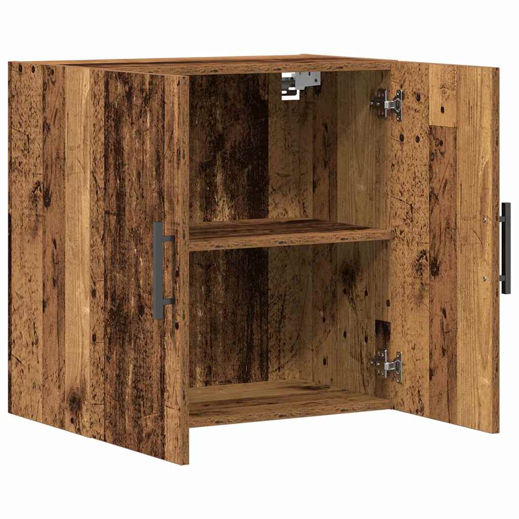 Wandkast Wandgemonteerd Oud Hout 60 x 31,5 x 60 cm Bewerkt hout is nu te koop bij PeponiXL, paradijselijk wonen!