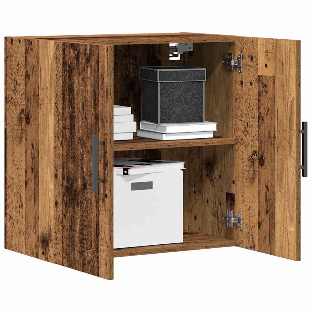Wandkast Wandgemonteerd Oud Hout 60 x 31,5 x 60 cm Bewerkt hout is nu te koop bij PeponiXL, paradijselijk wonen!