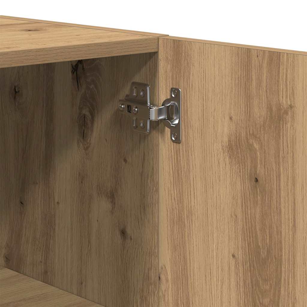 Wandkast Artisan Eiken 60 x 31,5 x 60 cm Bewerkt hout is nu te koop bij PeponiXL, paradijselijk wonen!