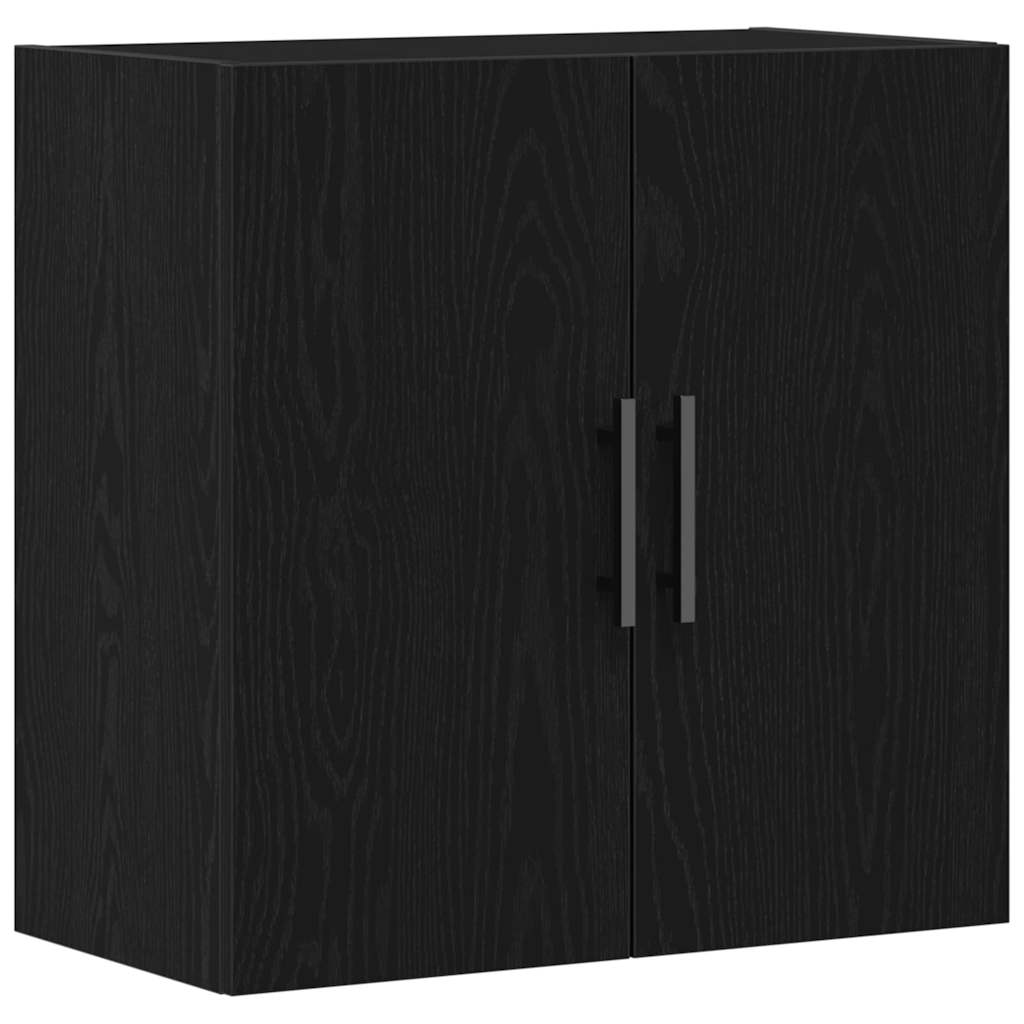 Wandkast Zwart Eiken 60 x 31,5 x 60 cm Bewerkt hout is nu te koop bij PeponiXL, paradijselijk wonen!
