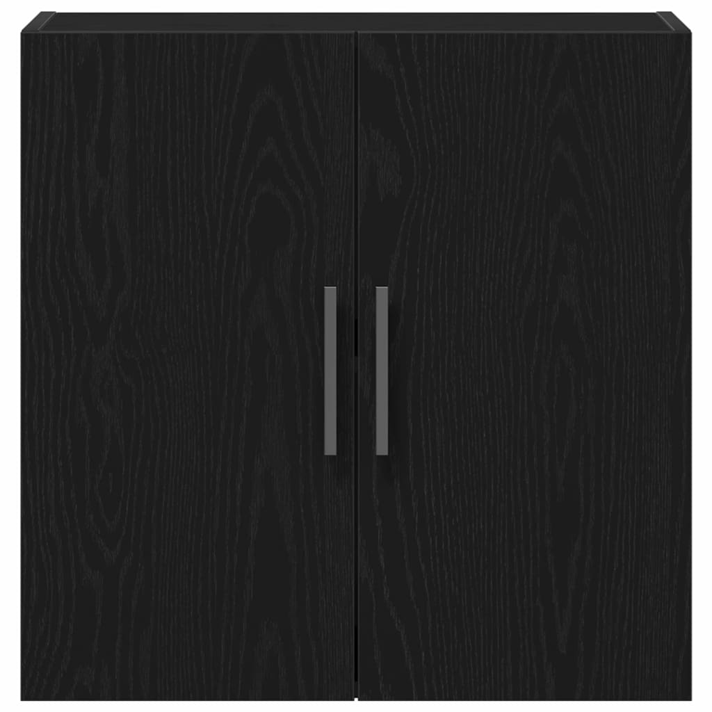 Wandkast Zwart Eiken 60 x 31,5 x 60 cm Bewerkt hout is nu te koop bij PeponiXL, paradijselijk wonen!