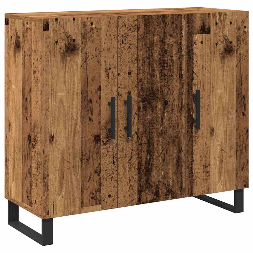 Dressoir Oudhout 90 x 34 x 80 cm Bewerkt hout is nu te koop bij PeponiXL, paradijselijk wonen!