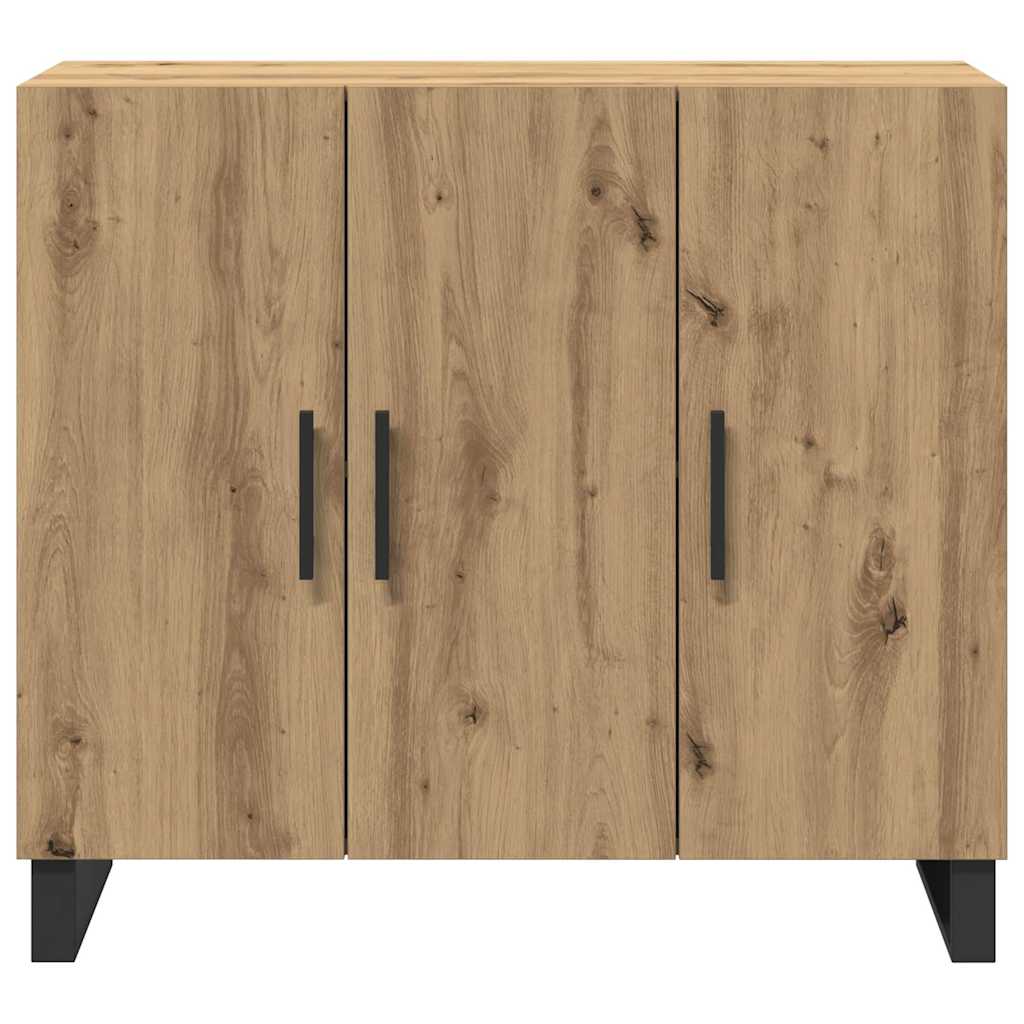 Dressoir Artisan Eiken 90 x 34 x 80 cm Bewerkt hout is nu te koop bij PeponiXL, paradijselijk wonen!
