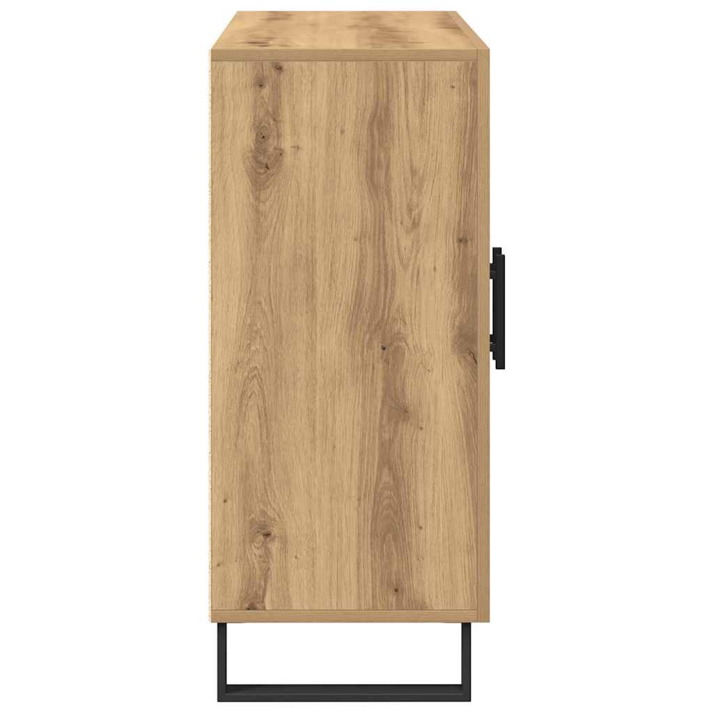 Dressoir Artisan Eiken 90 x 34 x 80 cm Bewerkt hout is nu te koop bij PeponiXL, paradijselijk wonen!