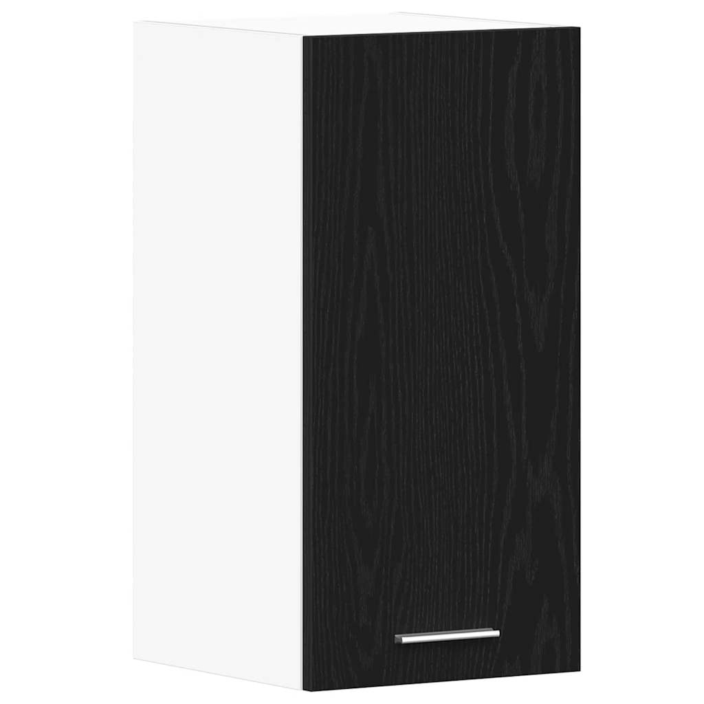 Hangkast zwart eikenkleurig 30x31x60 cm bewerkt hout is nu te koop bij PeponiXL, paradijselijk wonen!