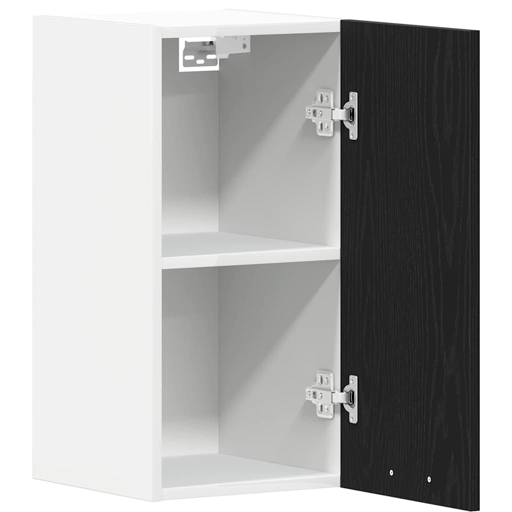 Hangkast zwart eikenkleurig 30x31x60 cm bewerkt hout is nu te koop bij PeponiXL, paradijselijk wonen!