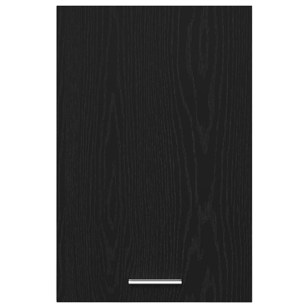 Hangkast zwart eikenkleurig 40x31x60 cm bewerkt hout is nu te koop bij PeponiXL, paradijselijk wonen!