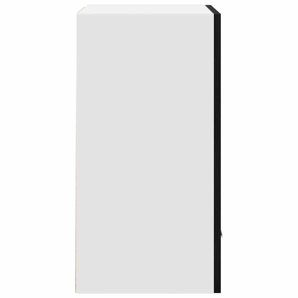 Hangkast met plank Zwart Eiken 50 x 31 x 60 cm Bewerkt hout is nu te koop bij PeponiXL, paradijselijk wonen!