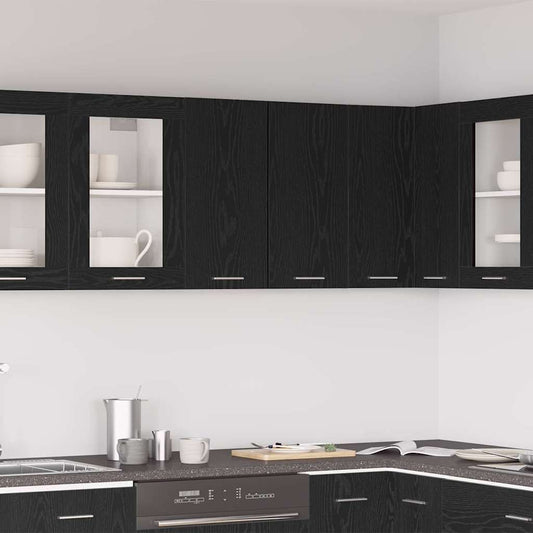 Hangkast Lyon Zwart Eiken 60 x 31 x 60 cm Bewerkt hout is nu te koop bij PeponiXL, paradijselijk wonen!