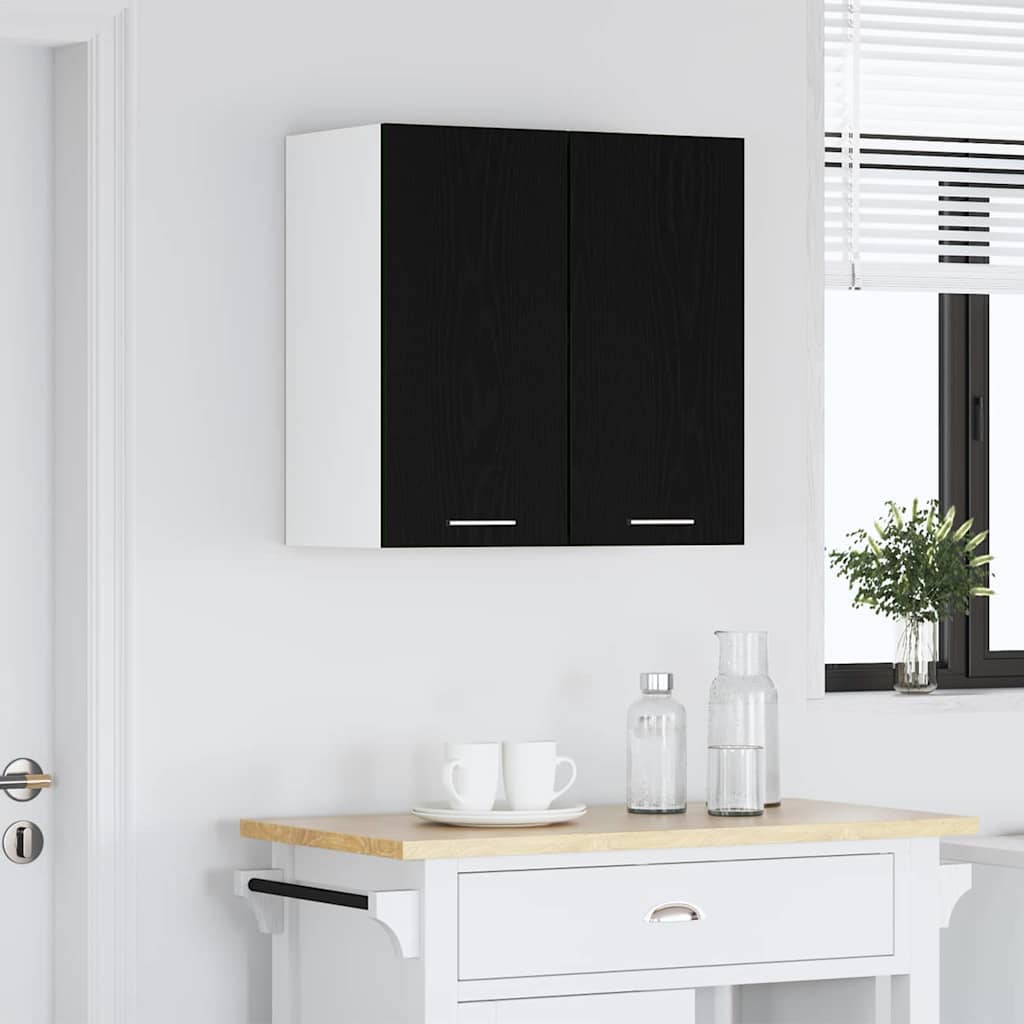 Hangkast Lyon Zwart Eiken 60 x 31 x 60 cm Bewerkt hout is nu te koop bij PeponiXL, paradijselijk wonen!
