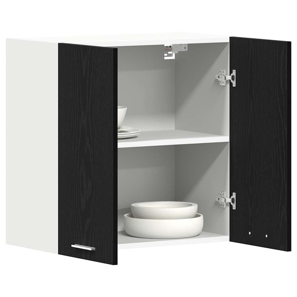 Hangkast Lyon Zwart Eiken 60 x 31 x 60 cm Bewerkt hout is nu te koop bij PeponiXL, paradijselijk wonen!
